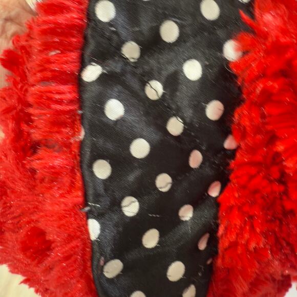 Minnie Mouse sz. 24 months Holiday vegan fur jacket w faux diamond buttons #4271 - Picture 4 of 10